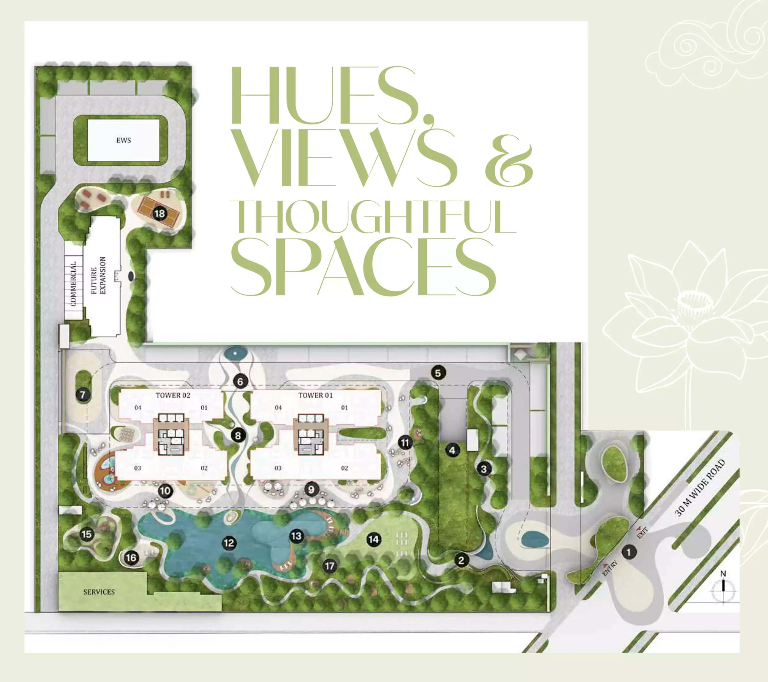 AIPL The Riviera Lake City Towers Views